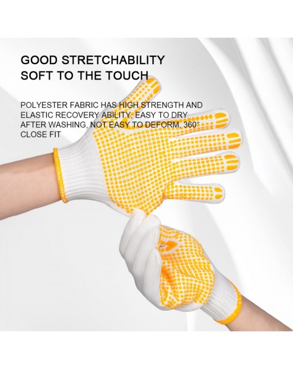 1 Pair Working Golves Non-Slip Labor Work Garden Gloves Handling Dipped Labor Protection For Home Garden Use Protect Hands