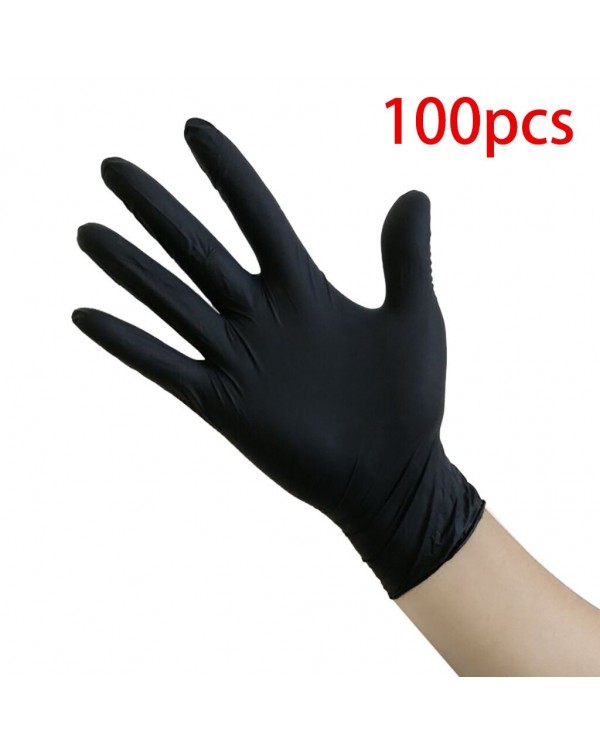 100pcs Black Blue Disposable Rubber Powder-free Pvc Transparent Gloves Wonderlife_aliexpress Kitchen Rekawice Jednorazowe New