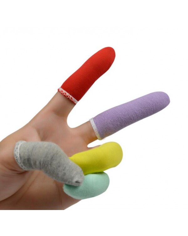 50pcs/pack Disposable Cotton Finger cots Non-slip breathable protection Finger Protectors Extension Gloves Construction tools
