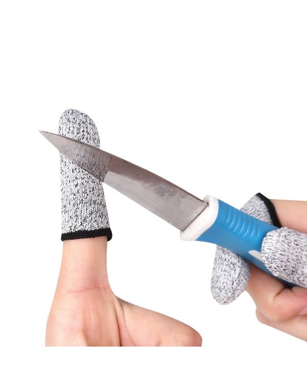 Finger Cots Thumb Protect Anti-Cut Fingertips Finger Sleeve Flexible Resistant Finger Cots for Work DIY Protection Garden Gloves