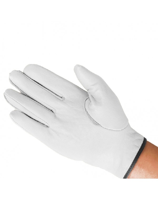Non-slip Work Industry Handling Protective Gloves 1 Pairs Men Women Safety Artificial Sheep Leather Soft Prevent Burns, Cuts