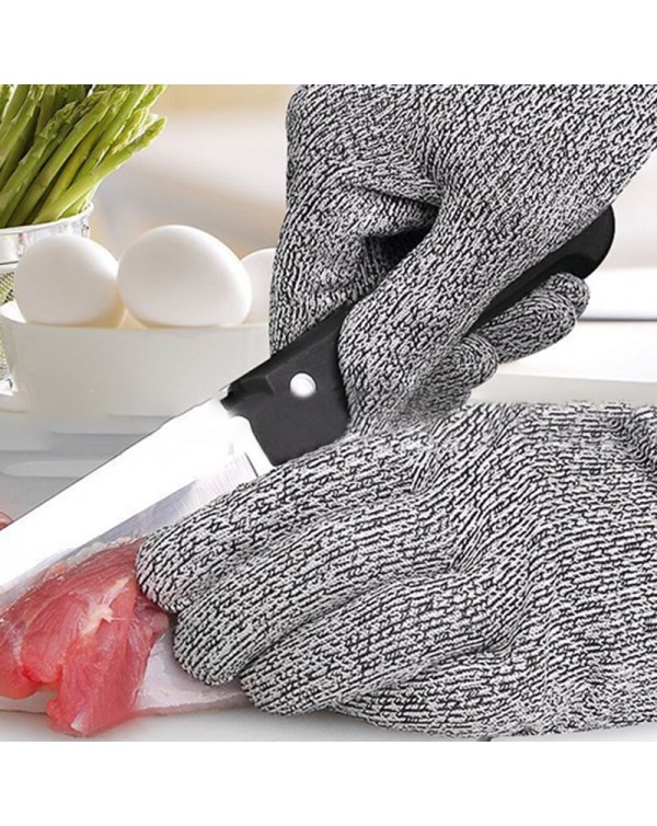 Cut Resistant Gloves 1 Pair Kitchen Work Anti-cutting Wear-resistant Safety Garden Gloves