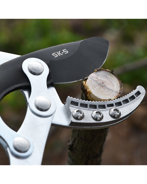 New Telescopic Long Length Scissor Hedge Anvil Shear Anti-Slip Grip Garden Pruning Hand Tool Ratchet Cut Tree Branch