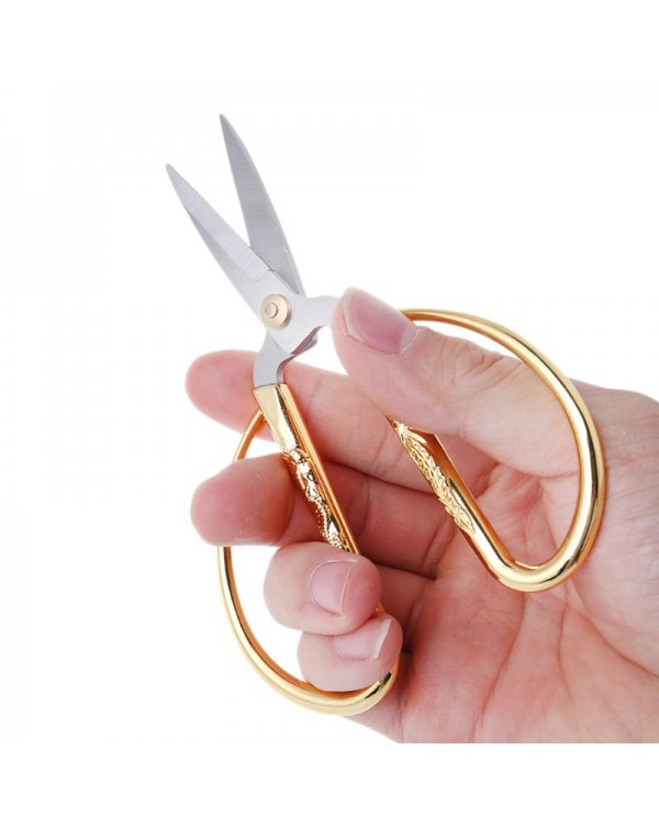 Gold Dragon Phoenix Bonsai Scissors Wedding Shears Home Office Garden Cutting Hand Tools Pruning Scissors Drop Ship