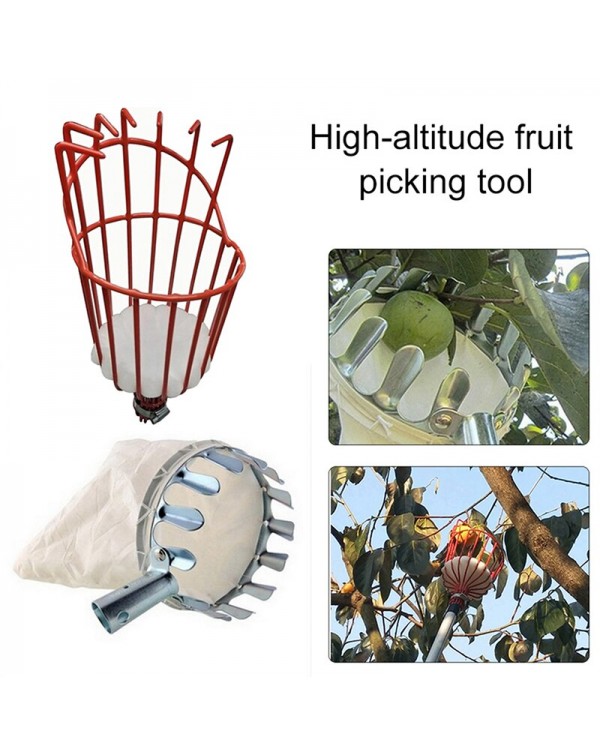 Garden tools Deep Basket Fruit Picker Head Convenient Fruit Picker Catcher Peach Picking Farm Garden Picking Device