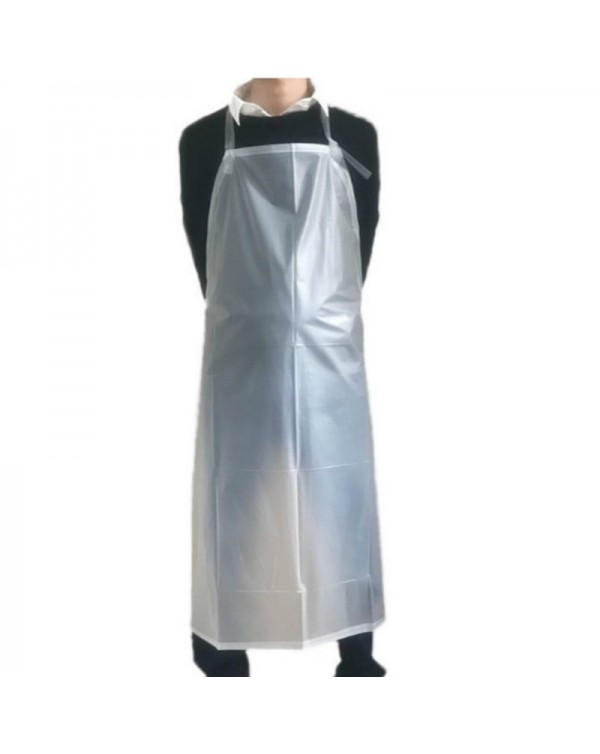 1 pcs Frosted PVC Transparent Waterproof Sleeveless Apron Clear Oil Resistance Kitchen Cooking Unisex Back Tie Household Aprons