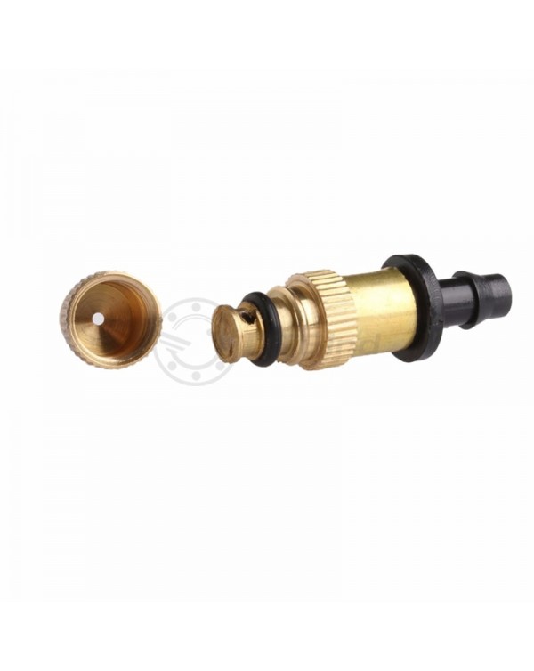 1/4" Copper Atomized Agriculture Greenhouse Garden Watering Sprinkler Mist Irrigation Spray Nozzles Brass Water Fog 10 Pcs