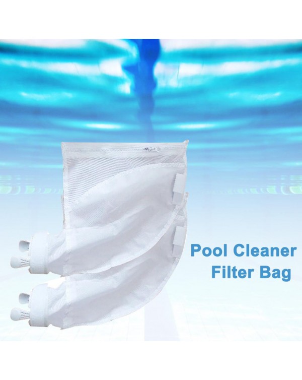 2pcs Pool Cleaner Filter Bag Useful Durable Zipper Replacement Bags Pouches Pool Vacuum Cleaner for Polaris 280 480 Model