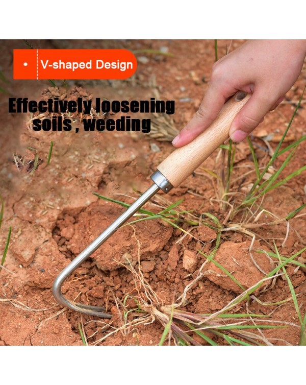 Lightweight V-shaped Weeder Tools Grass Puller For Garden Weeding Hook Weed Grass Root Remover, Backyard Farm Planting Weeder