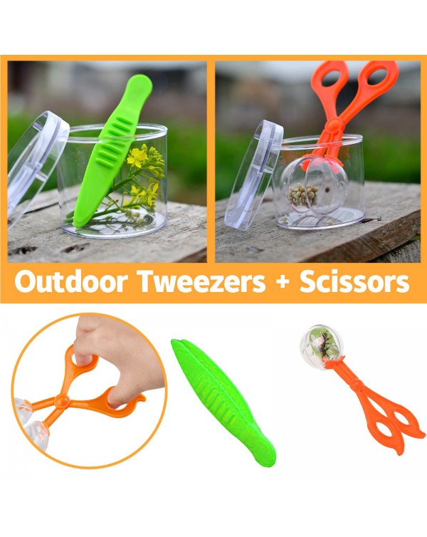 Insect Catcher Scissors Tweezers Cleaning Tool Baby Outdoor Catching Insects