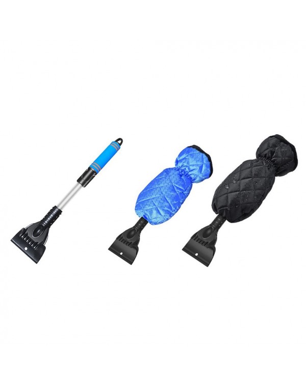 Car Window Windscreen Windshield Snow Clear Car Ice Scraper With Gloves Snow Remover Shovel Deicer Spade Scraping Tool
