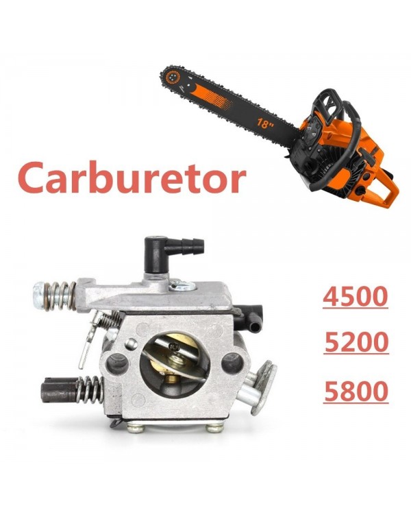 General replacement carburetor for Chinese gasoline chainsaw 4500 5200 5800 45cc 52cc 58cc chainsaw