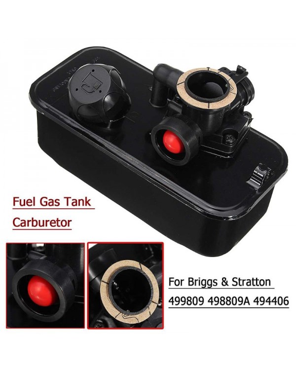 Fuel Gas Tank Mower Carburetor Carb for Briggs & Stratton 499809 498809A 494406