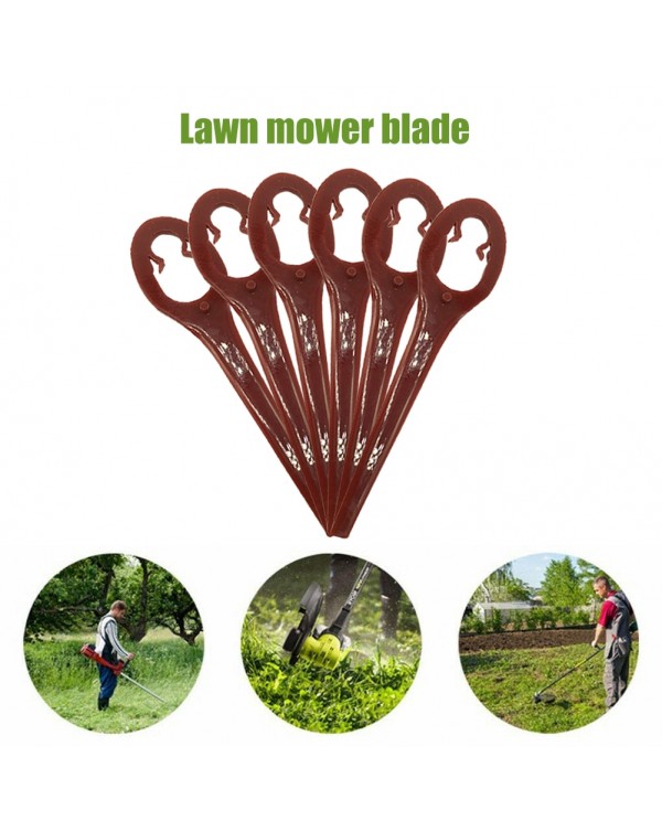 100pcs Lawn Robot Blade Lawn Mover Replacement Cutting Blades Automatic Moving Robot Machine Parts Gourd Shaped Plastic Replace
