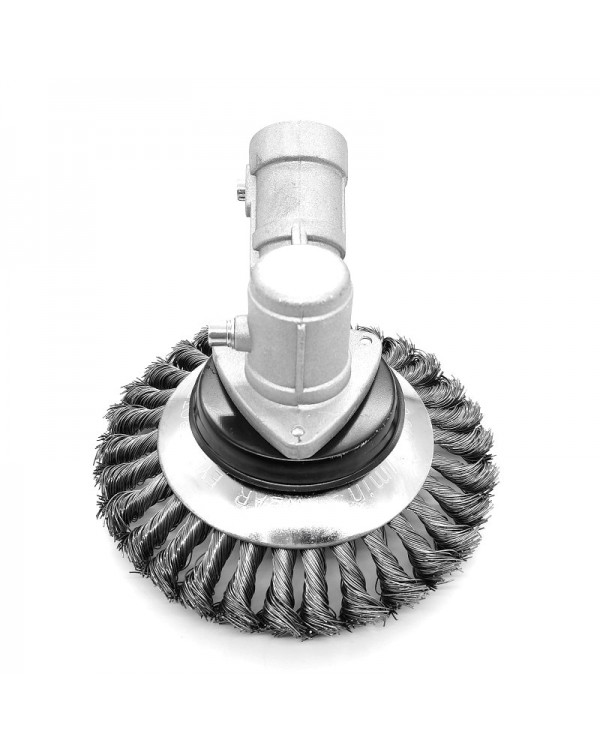 6 Inch Grass Trimmer Head Steel Wire Trimming Head Rusting Brush Cutter Mower Wire Weeding Head for Lawn Mower
