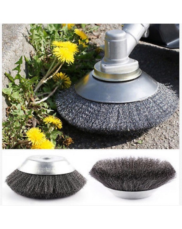 150mm/200mm Grass Trimmer Head Thin Steel Wire Brush Cutter Dust Removal Weeding Plate for Lawn mower 6"/8" Bowl Wheel Garden