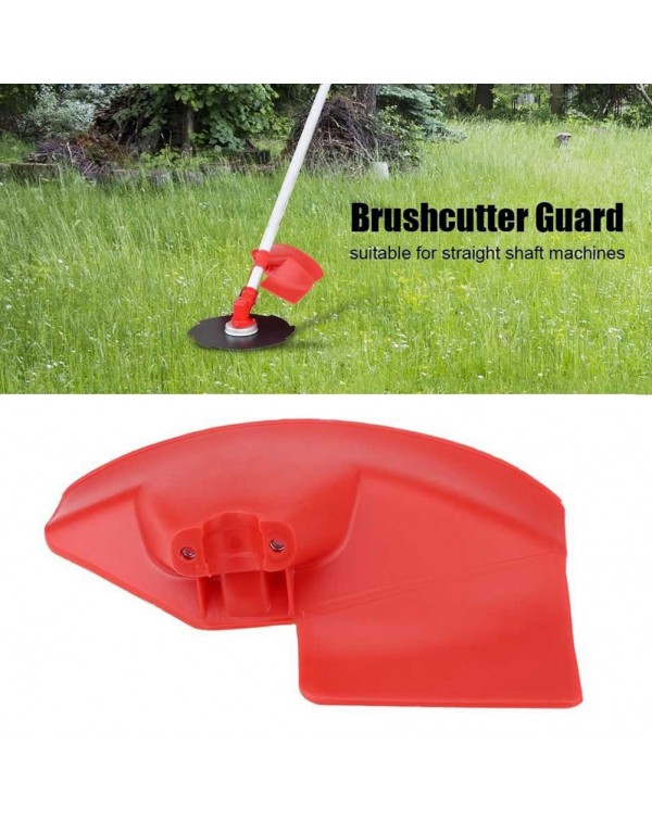 Durable Plastic Brush Cutter Guard Garden Tools Red Easy Install Protection Baffle Grass Trimmer Shield For 26 28mm Dia. Shaft