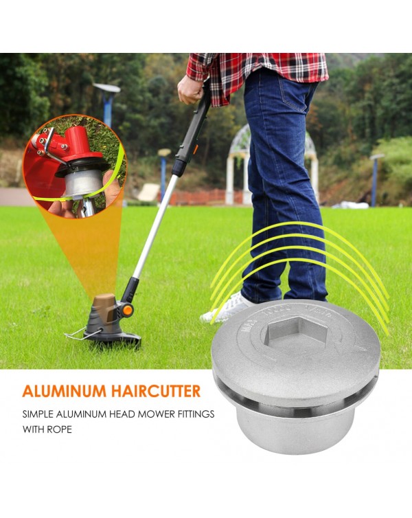 Aluminum Grass Trimmer Head with 3 Lines Brush Cutter Head Lawn Mower Accessories Weed Trimmer Lawn for Strimmer Replacement Too