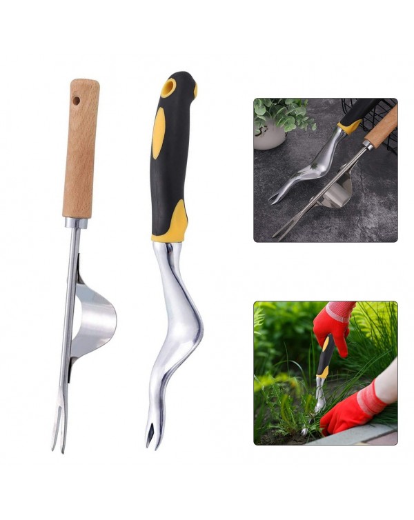 Hand Tool Garden Weeder Tool Stainless Steel Home Garden Manual Weeds Pulling Soil Loosening  Manual Weeding Gardening Tool