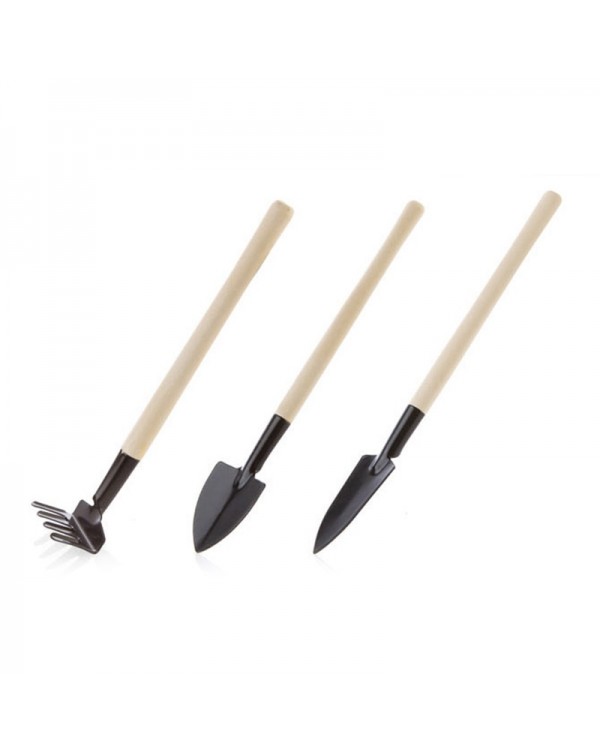 3Pcs/set Mini Garden Shovel Rake Spade For Flowers Potted Plant Hand Succulent Bonsai Tools Home Garden Tools Accessories
