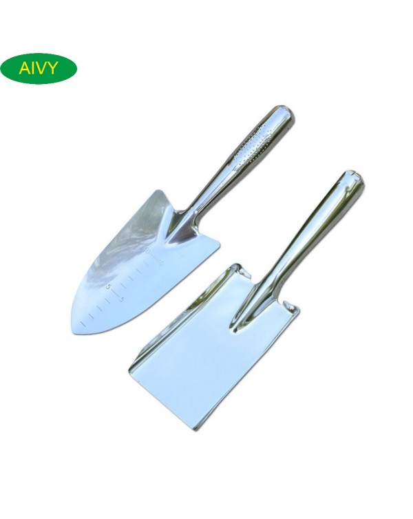 AIVY Stainless Steel Garden Hand Tools, Sharp-nosed Shovel And Square Shovel For Gardening