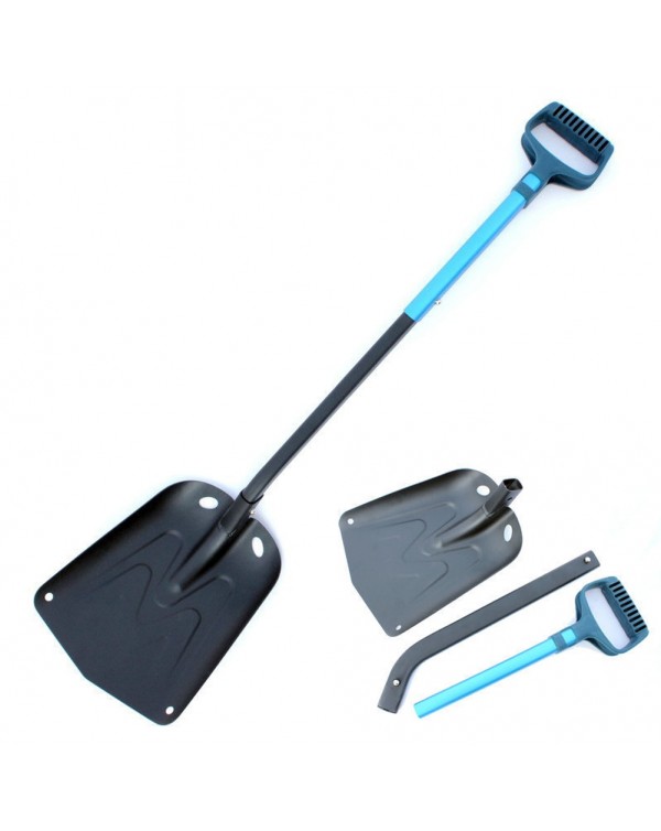 Tools Multifunctional Ice Remove Camping For Car Outdoor Garden Retractable D Shaped Handle Aluminium Alloy Folding Snow Shovel