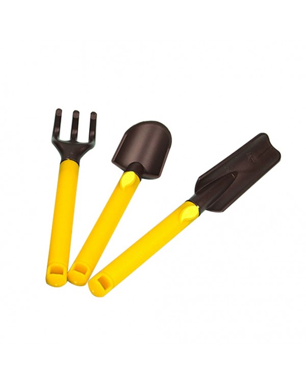 3pcs Kids Gardening Tools Kit Plastic Safe Gardening Tools Trowel Rake Shovel MAZI888
