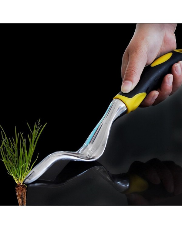 Magnesium Aluminum Grass Digging Vegetables Loose Soil Rooting Device Transplant Seedling Manual Weeding Tool Shovel Rubber