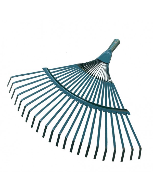 Shrub 22 Toothed Portable Deciduous Durable Steel Wire Rake Head Garden Tool Lawn Broom Shaped Grass Odorless Non Toxic