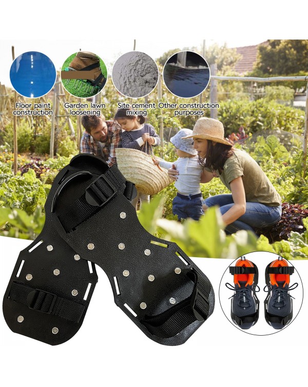 1 Pair Of Lawn Aerator Sandals Loosening Aerator Spiky Shoes Garden Tool Nail Shoes Scarifier Cultivator Yard Garden Tools