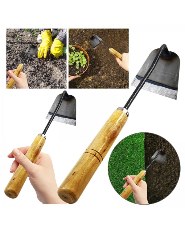 Steel Hardened Hoe Handheld Weeding Rake Planting Vegetable Farm Garden Tools For Yard Agriculture Tool Weeding Accessories