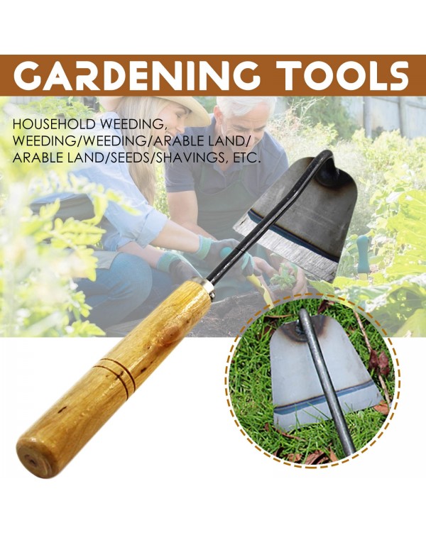 Steel Hardened Hoe Handheld Weeding Rake Planting Vegetable Farm Garden Tools For Yard Agriculture Tool Weeding Accessories
