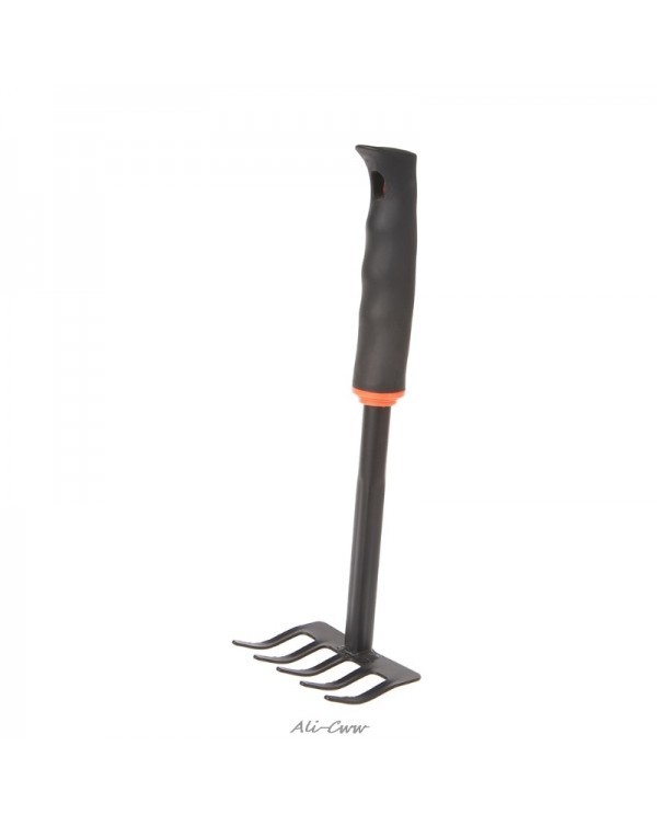 1Pc Portable Digging Tool Mini Steel Rake For Home Garden Transplanting Tool