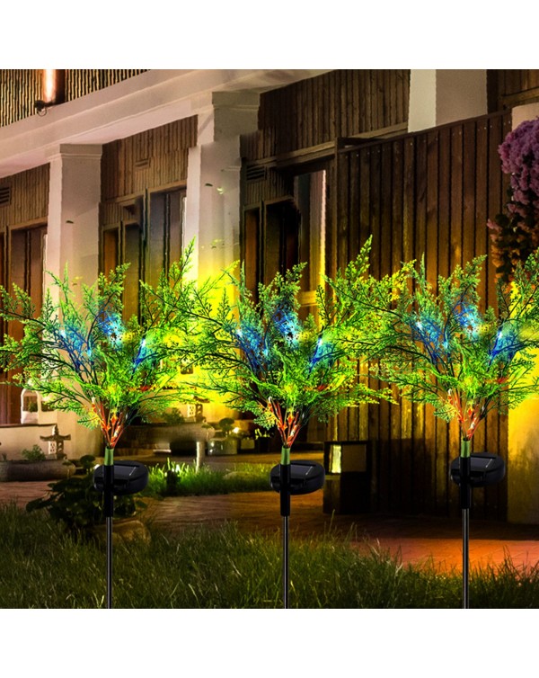 Solar Light Simulation Waterproof Tree Lamp  Light Outdoor Tree Lamp Plug Decorative Flower Lantern For Garden Patio Yard Park