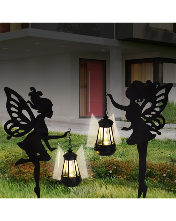 2pcs LED Solar Lamp Outdoor Fairy Lantern Light Waterproof Garden Landscape Lawn Stakes Lamps For Country House Yard Decoration