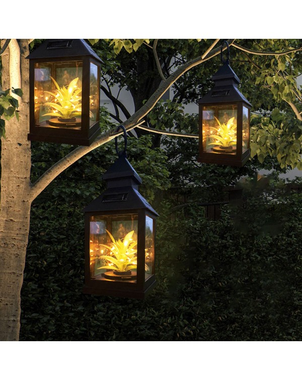 Solar light garden star hanging light garden lawn courtyard road yard solar lantern outdoor plant chandelier star light