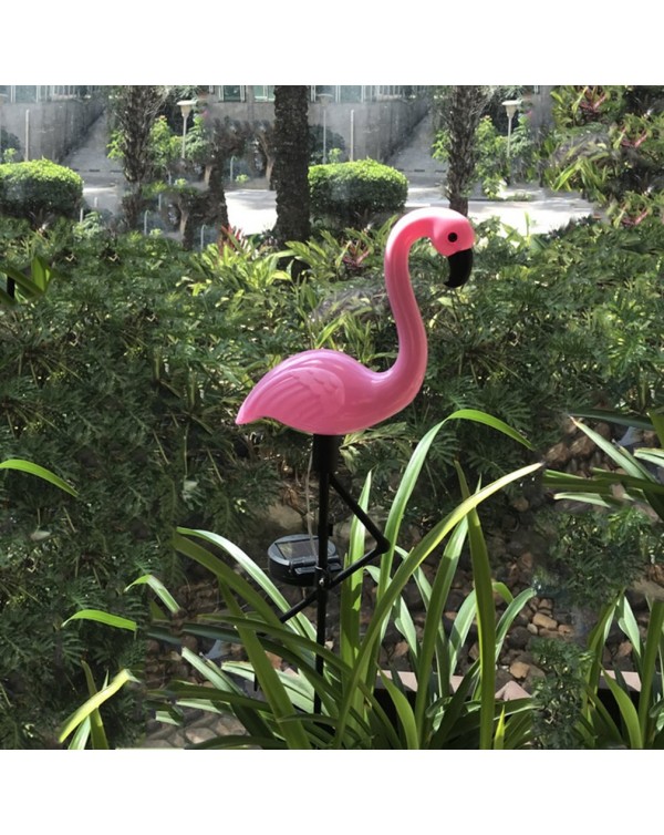 1PCS Led Flamingo Waterproof Solar Lawn Light Outdoor Garden Decoration Light Garden Floor With Landscape Lights