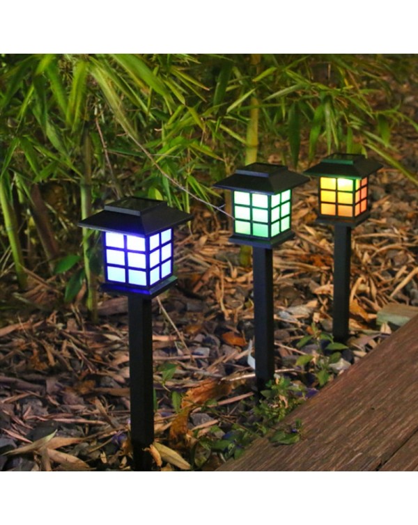 2 Pcs Solar Street Lights Outdoor Solar Lamp Decoration Light Outdoor Yard Garden Lantern Waterproof Warm White Solar