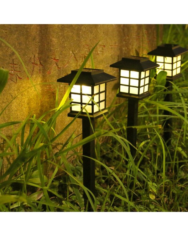 2 Pcs Solar Street Lights Outdoor Solar Lamp Decoration Light Outdoor Yard Garden Lantern Waterproof Warm White Solar