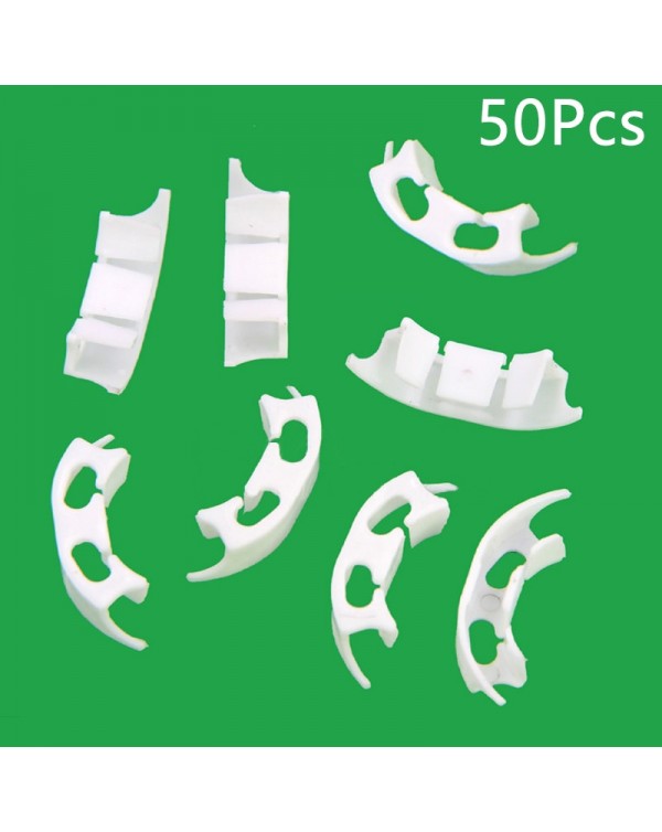 50pcs/lot Vegetables Tomato Fixing Clips to Prevent Bending Support Clamp Fruit Flower Green Plant Seedling Reinforcement Clips