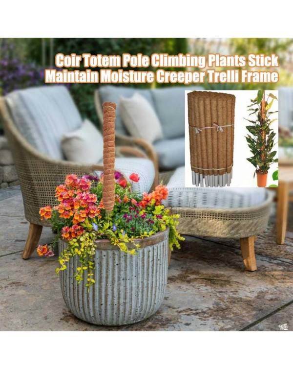 Plant Climbing Coir Totem Pole Safe Gardening Coconut  Stick For Climbing Plants Vines And Creepers