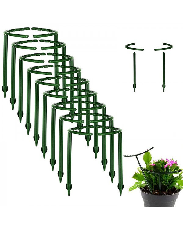6Pcs Can Spliced Plant Support Pile Single Layer Orchid Rack Multi Meat Sun Flower Support Leaf Rack Garden Accessories Supplies