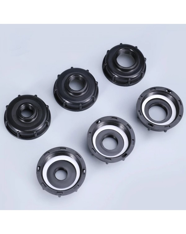 1/2" 3/4" 1" 2 inch Thread IBC Tank Adapter thicken plastic Tap Connector Water Tank Fitting For Home Garden Water Connectors