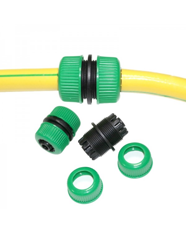 2 Pcs 1/2' Hose Connector Garden Tools Quick Connectors Repair Damaged Leaky Adapter Garden Water Irrigation Connector Joints