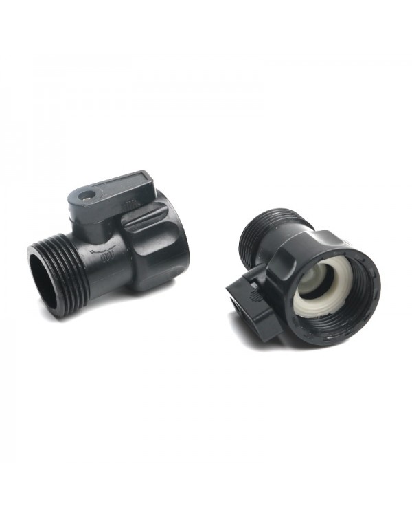 2pcs plastic garden irrigation valve 3/4" male to female thread extend hose tube switch for car wash tube