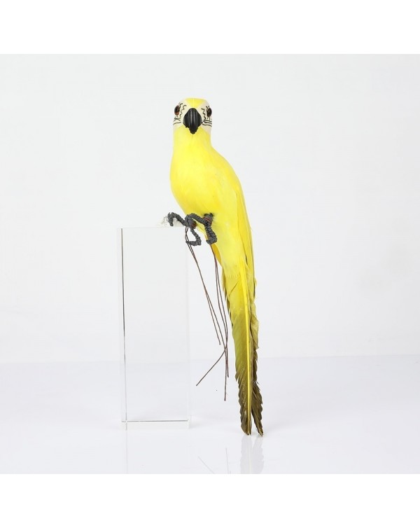 25/35cm Handmade Simulation Parrot Creative Feather Lawn Figurine Ornament Animal Bird Garden Bird Prop Decoration Miniature