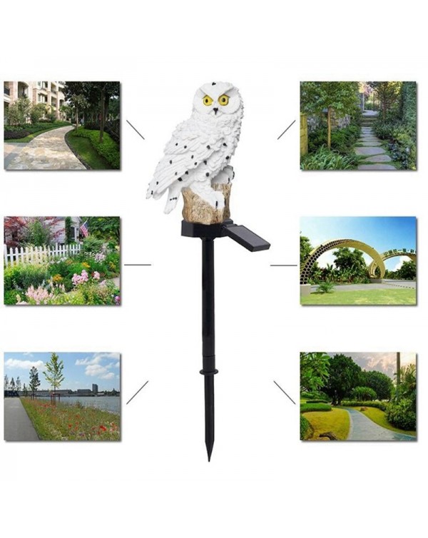 1Pc Waterproof Solar Power LED Light Garden Path Yard Lawn Owl Animal Ornament Lamp Outdoor Garden Decor Accessories Statues