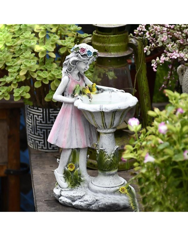 Solar Garden Statue Solar Power Fairy Sculpture Resin Angel Figurines For Outdoor Garden Decoration Tuin Decoratie Decoration