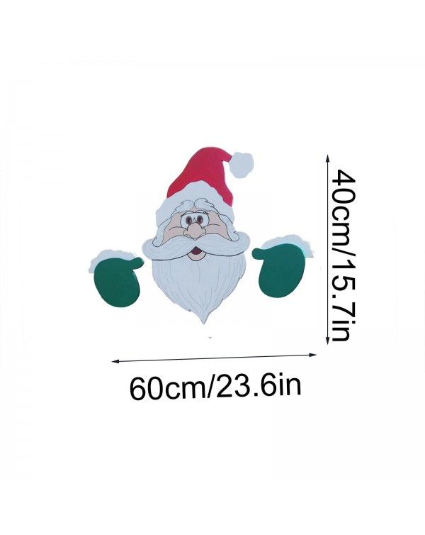 Santa Claus Fence Peeker Christmas Decoration Outdoor Festivity To The Occasion Home Garden Party Deco Ornaments 2021 New Years