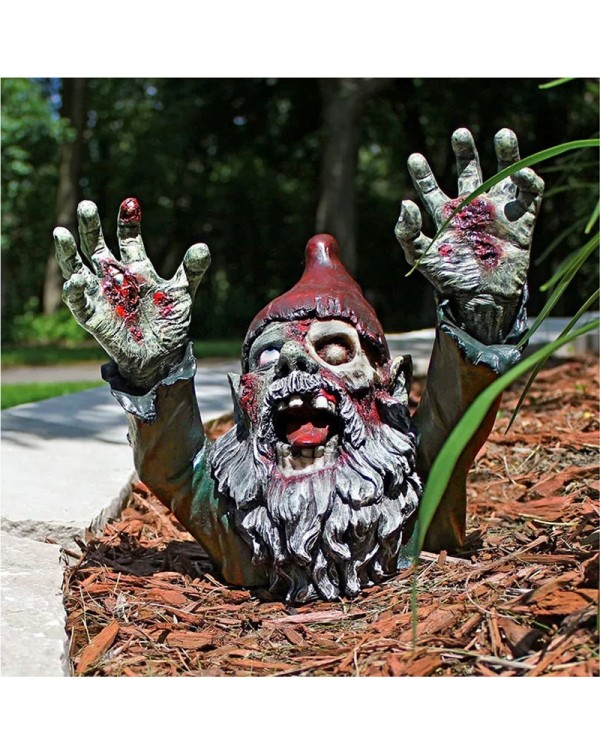 Pop Up Zombie Gnome Garden Statues Outdoor Gardening Dwarf Ornaments Dwarf Scary Garden Home Sculptures Decoartion Resin Crafts